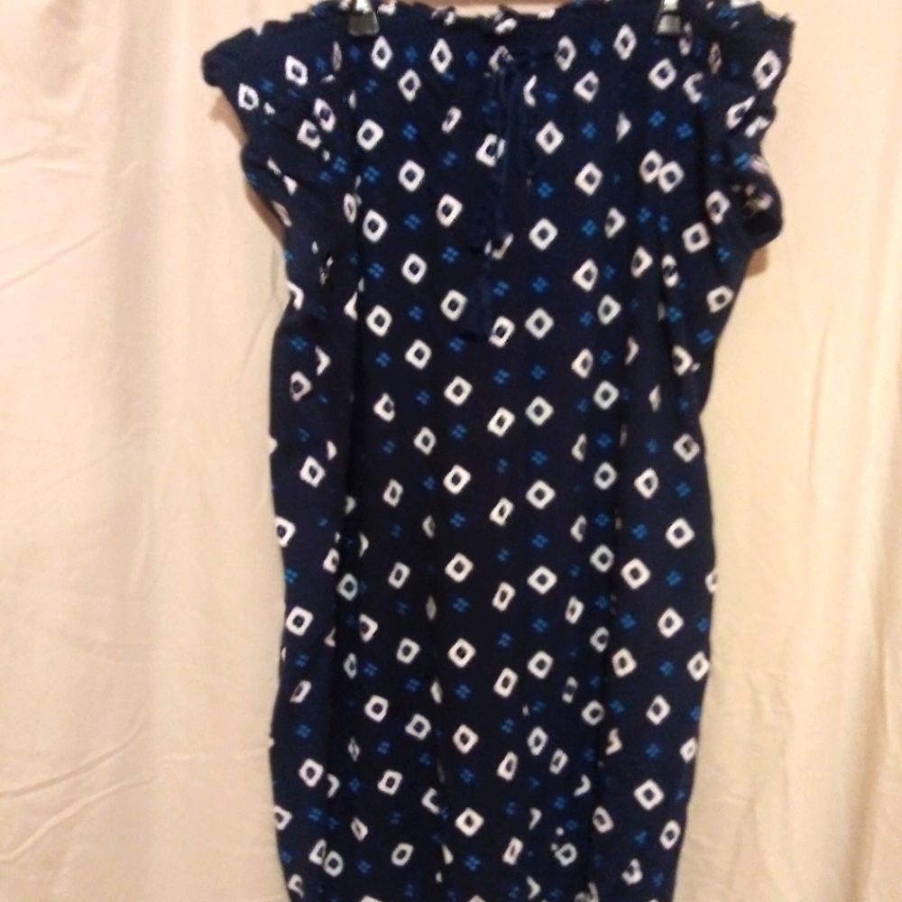 Terra Skye large leg Capri's Navy with Diamonds 3X